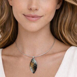 Artisan Modernist Handmade Sterling Silver Necklace Poland